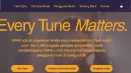 WAMI Indonesia, Penjaga Hak Cipta Musik di Indonesia - tangkap layar web WAMI Indonesia