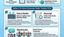 AI Voice Generator Radio Terbaik menjadi sorotan di industri penyiaran pada 2026 setelah sejumlah platform teknologi audio menguji lima alat populer untuk kebutuhan produksi siaran radio modern.